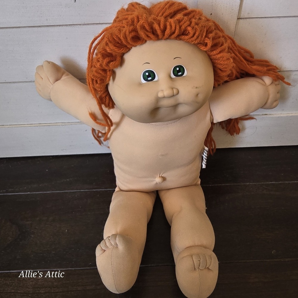 Cabbage Patch Kids Doll Lion Costume Suit Outfit Red Hair Girl Green Eyes 1982 - Picture 9 of 14